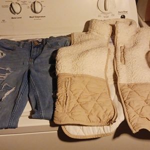 Kids ambercrombie jeans and vest